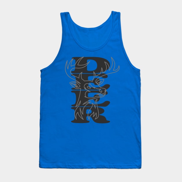 Deer Animals Wild Nature Antlers Forest Tank Top by Hariolf´s Mega Store